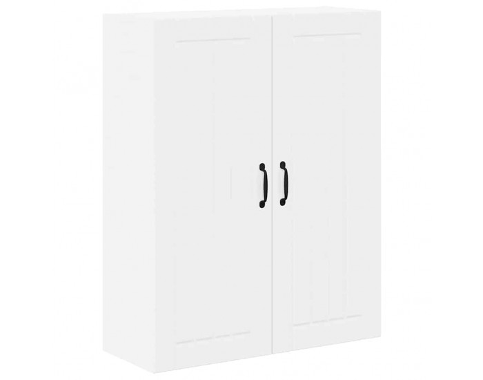 Sonata H Горен кухненски шкаф с рафт Лъскаво бяло 80 x 31 x 100 см