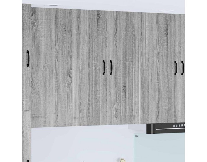 Sonata H Горен кухненски шкаф с рафт Сив Сонома 80 x 31 x 100 см