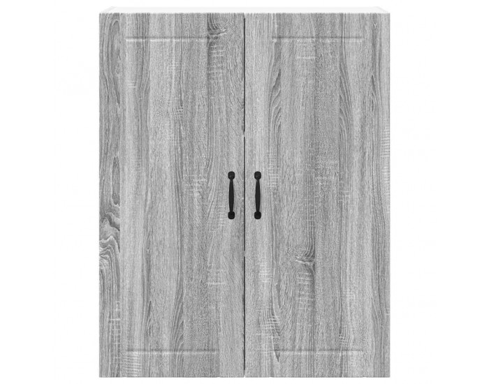 Sonata H Горен кухненски шкаф с рафт Сив Сонома 80 x 31 x 100 см