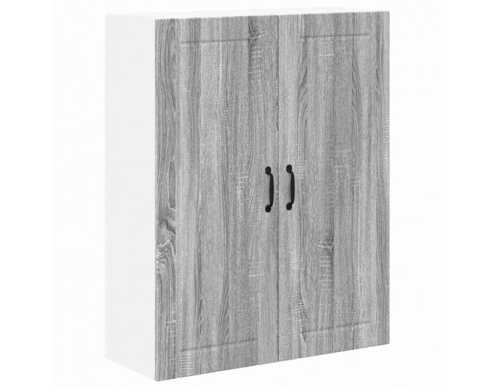 Sonata H Горен кухненски шкаф с рафт Сив Сонома 80 x 31 x 100 см