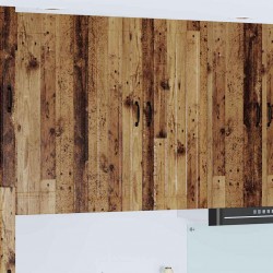 Sonata H Горен кухненски шкаф с рафт Старо дърво 80 x 31 x 100 см - Модули Sonata