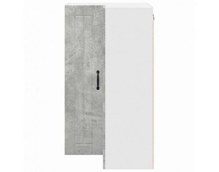 Sonata H Горен кухненски шкаф с рафт Циментено сиво 57 x 57 x 100 см