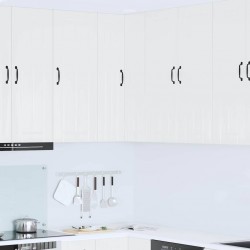 Sonata H Горен кухненски шкаф с рафт Лъскаво бяло 57 x 57 x 100 см - Модули Sonata