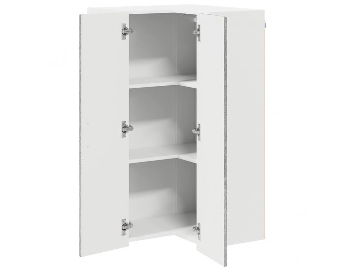 Sonata H Горен кухненски шкаф с рафт Сив Сонома 57 x 57 x 100 см