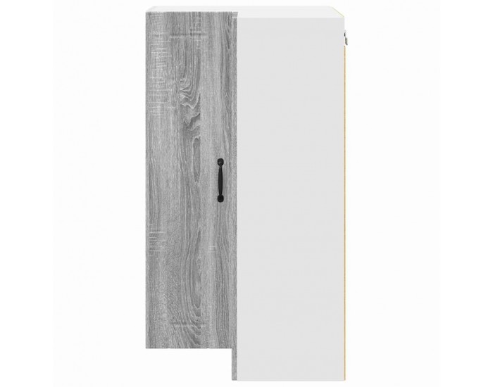 Sonata H Горен кухненски шкаф с рафт Сив Сонома 57 x 57 x 100 см