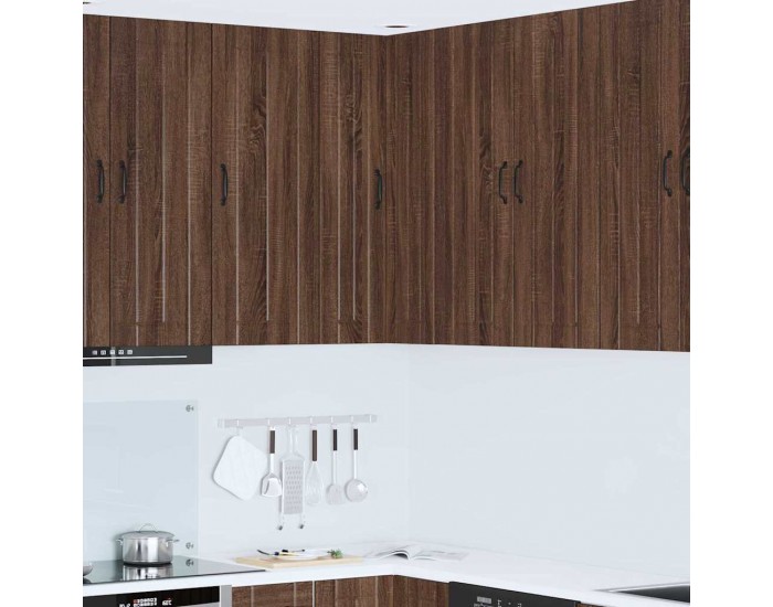 Sonata H Горен кухненски шкаф Кафяв дъб 57 x 57 x 100 см Инженерно дърво