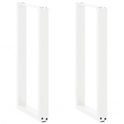 Sonata H Крака за конзолна маса, U-образни, 2 бр., бели, 28 x (72-73) см, стомана - Части за Маси