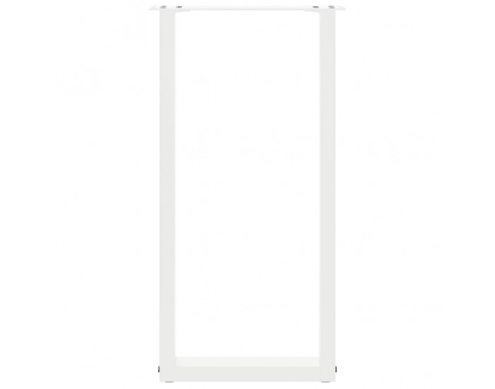 Sonata H Крака за конзолна маса, U-образни, 2 бр., бели, 28 x (72-73) см, стомана