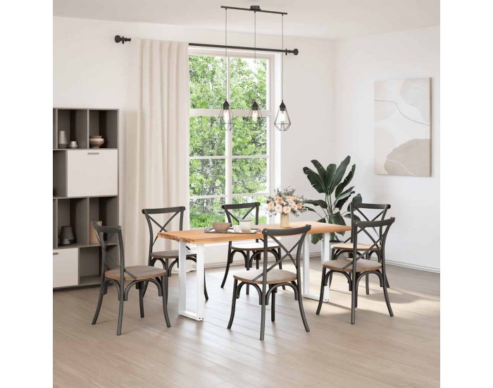 Sonata H Крака за конзолна маса, U-образни, 2 бр., бели, 28 x (72-73) см, стомана