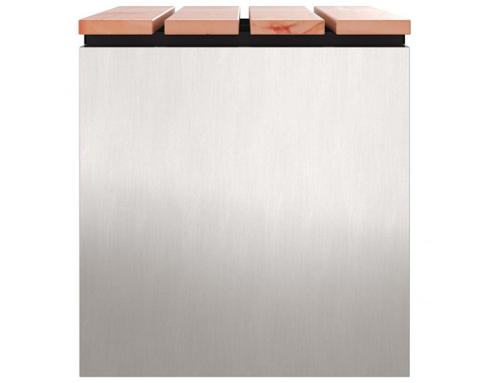 Sonata H Градинска пейка Сребрист 60 x 40 x 43 см Неръждаема стомана