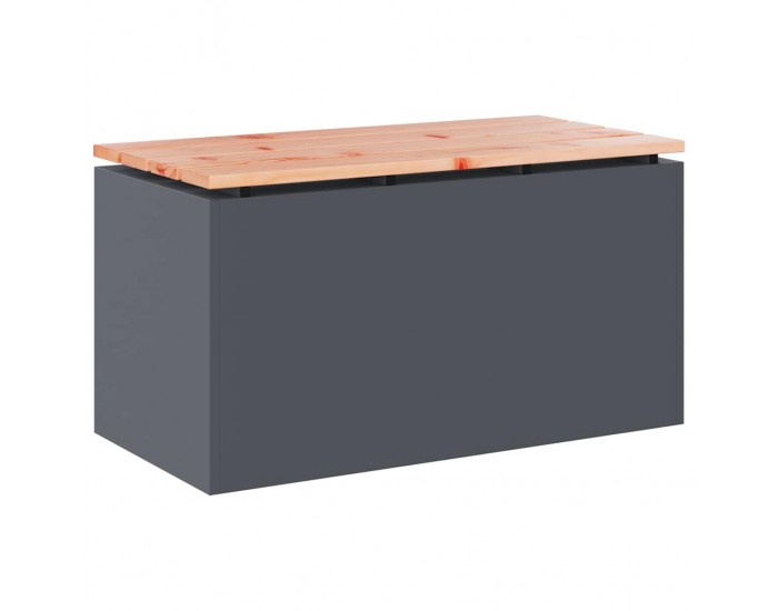 Sonata H Градинска пейка Антрацит 80 x 40 x 43 см Стомана