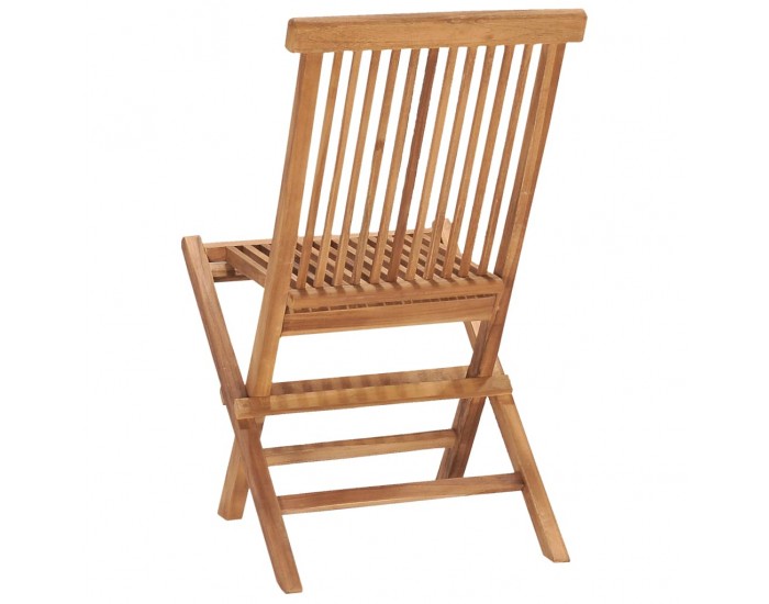 Sonata H Сгъваем трапезен комплект с възглавници, 3 части, тик масив