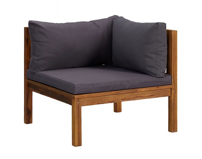 Sonata H 4-местен градински диван с възглавница, акациево дърво масив