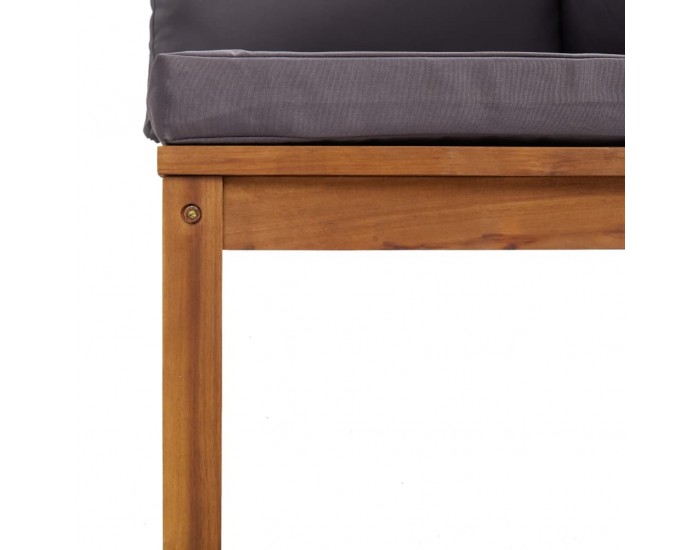 Sonata H 4-местен градински диван с възглавница, акациево дърво масив