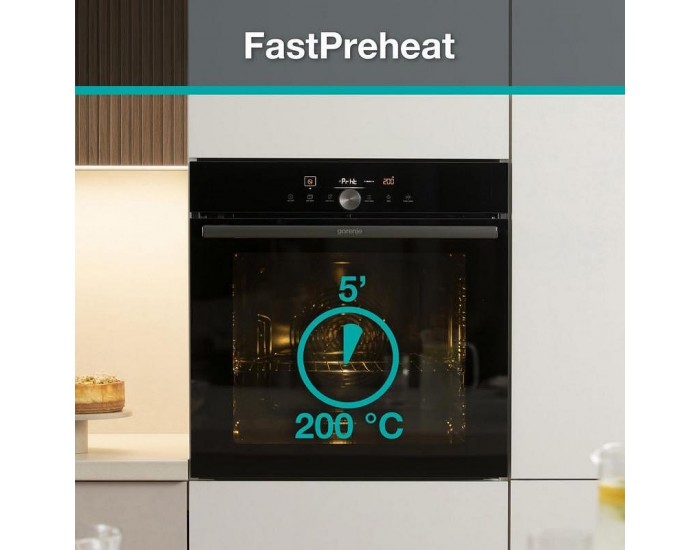 Фурна за вграждане Gorenje GO66E PIZZA350C , 77 , А+ , Пиролиза , Сензорно