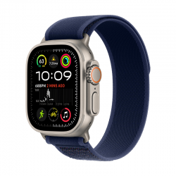 Смарт часовник Apple Watch Ultra 2 49mm Natural/Blue Trail S/M mx4j3 , 1.92 , 49.00 , 64 , Apple S9 SiP 64-bit Dual Core - Смарт Продукти, Смарт часовници