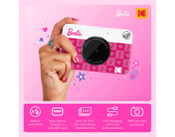 Фотоапарат за моментни снимки Kodak Printomatic Barbie Camera 1