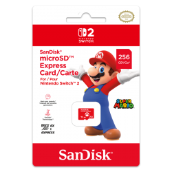 Карта памет Nintendo Switch 2 SanDisk microSD Mario 256GB - Хард дискове, Карти памет, CD и DVD дискове