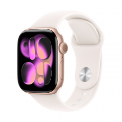 Смарт часовник Apple Watch 11 42mm Rose Gold/Light Band M/L meu44 - Офис