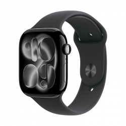 Смарт часовник Apple Watch 11 Cell 46mm Jet Black/Black Band S/M mfc24 - Офис