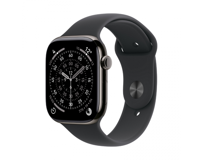 Смарт часовник Apple Watch 11 Cell 46mm Slate/Black Band M/L mfd24