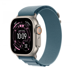 Смарт часовник Apple Watch Ultra 3 49mm Nat/Blue Alpine Loop M mewm4 , 1.98 - Смарт Продукти, Смарт часовници