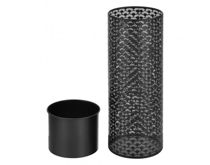 Поставка за цветя Virton, комплект 2 бр., черна