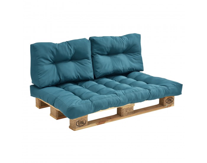 Седална възглавница за мебели от палети Comfy 80x120x12 см тюркоаз