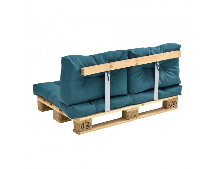 Седална възглавница за мебели от палети Comfy 80x120x12 см тюркоаз