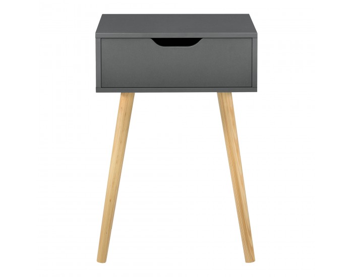 Странична масичка Östersund, комплект от 2 части, тъмносива []