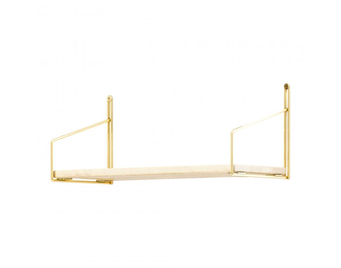 Стенен рафт Muurame 40x14x17 см Златен []