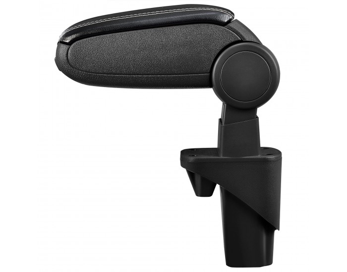 Централен подлакътник Opel Agila A Suzuki Wagon R+ с отделение изкуствена кожа черна с бели шевове