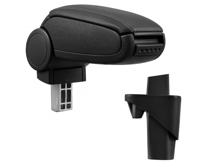 Централен подлакътник Opel Agila A Suzuki Wagon R+ с отделение изкуствена кожа черен