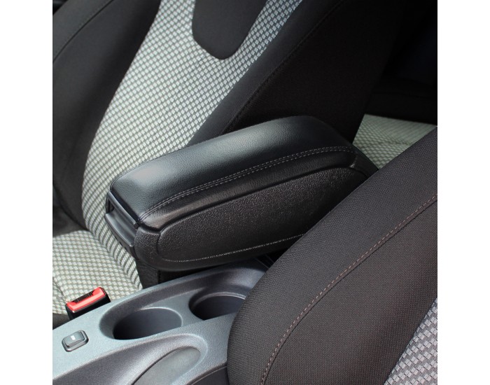 Централен подлакътник Opel Agila A Suzuki Wagon R+ с отделение изкуствена кожа черен