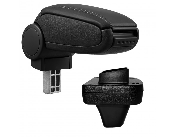 Централен подлакътник Opel Astra K с отделение за съхранение, черна имитация на кожа