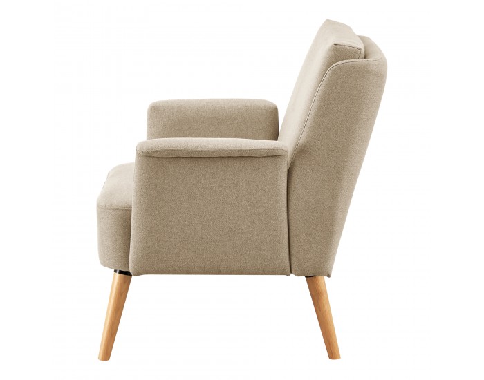 Бежово тапицирано кресло Edling []