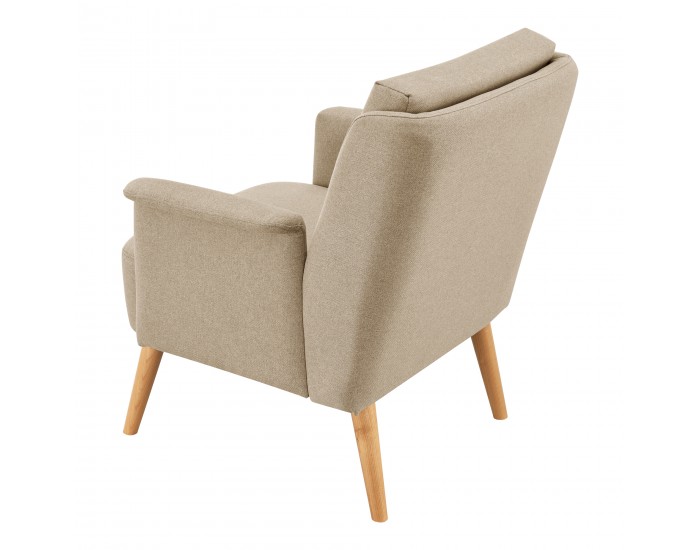 Бежово тапицирано кресло Edling []