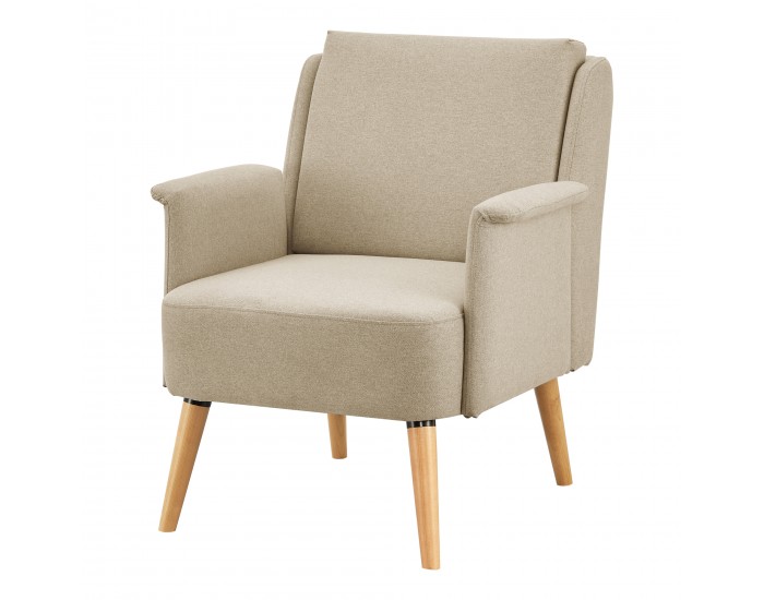 Бежово тапицирано кресло Edling []