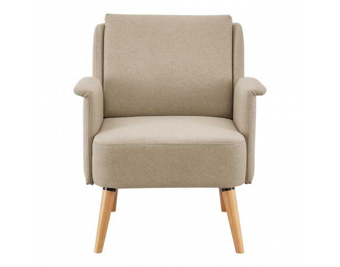 Бежово тапицирано кресло Edling []