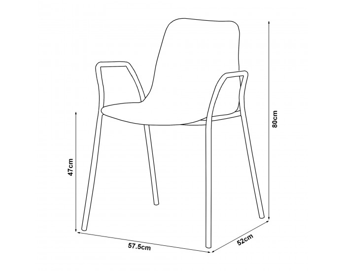 Трапезен стол Kankaanpää светлосив []