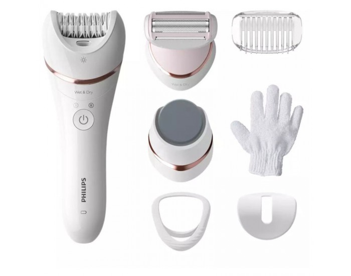 PHILIPS Epilator series 8000 wet&dry legs and body 7 attachments