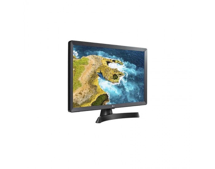 Монитор LG 24TQ510S-PZ, 23.6" WVA, LED, Smart webOS, TV Tuner DVB-T2/C /S2, 1000:1, Mega DFC, 200cd, 1366x768, AI SOUND, WiFi, HDMI, Bluetooth, USB 2.0, HOTEL MODE, AirPlay, Speaker 2x5W, Black