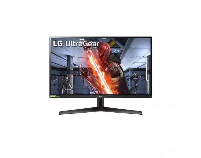 Монитор LG 27GN60R-B, UltraGear, 27" IPS, AG, 1ms GtG, 144Hz, 1000:1, 350cd/m2, Full HD 1920x1080, NVIDIA G-SYNC, Radeon FreeSync, HDR 10, sRGB 99%, HDMI, DisplayPort, Reader Mode, Headphone out, Tilt, Black