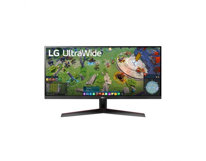 Монитор LG 29WP60G-B, 29" UltraWide Full HD, IPS Panel, 1ms MBR, 1000:1, 250 cd/m?, 21:9, 2560 x 1080, HDR 10, sRGB 99%, FreeSync, Reader Mode, 75Hz, USB Type-C, HDMI, DP, Tilt, Headphone Out, Black