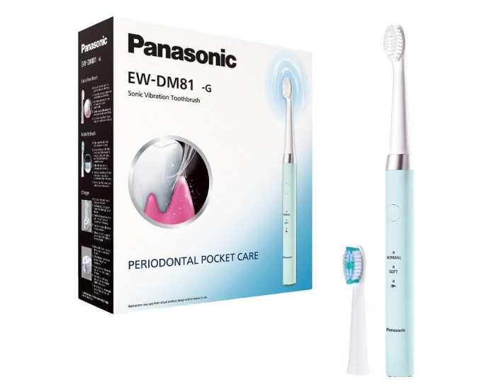 PANASONIC EW-DM81-G503 toothbrush sonic vibration with 31000 light blue