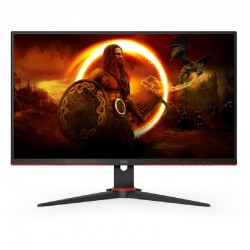 Монитор AOC 27G2SPAE/BK, 27" IPS WLED, 1920x1080@165Hz, 4ms GtG, 1ms MPRT, 250cd/m2, 1000:1, DCR 80M:1, Adaptive Sync, FlickerFree, Low Blue Mode, 2Wx2, Tilt, D-SUB, HDMI, DP - Монитори