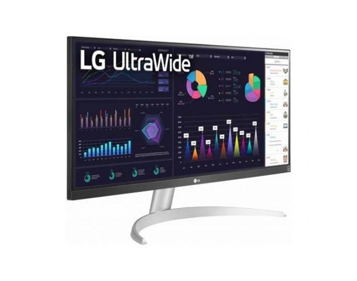Монитор LG 29WQ600-W, 29" UltraWide Full HD, IPS Panel, 1ms MBR, 1000:1, 250 cd/m2, 21:9, 2560 x 1080, HDR 10, sRGB 99%, FreeSync, 100Hz, USB Type-C, Speacers, HDMI, DP, Tilt, Headphone Out, Black
