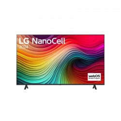 Телевизор LG 55NANO81T3A, 55" 4K HDR Smart Nano Cell TV, 3840x2160, DVB-T2/C/S2, AI Alpha 5 Gen7, HDR 10 PRO, webOS 24, ThinQ AI, WiFi, Clear Voice, AI Upscaling, Bluetooth, Hdmi, CI, LAN, AirPlay2, SPDIF, 2 Pole stand, Silver - Офис техника