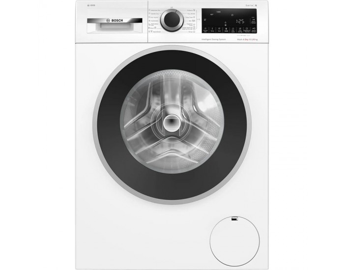 Пералня със сушилня Bosch WNG254A0BY , 1400 об./мин., 10.50 kg, 6 kg, D , Бял