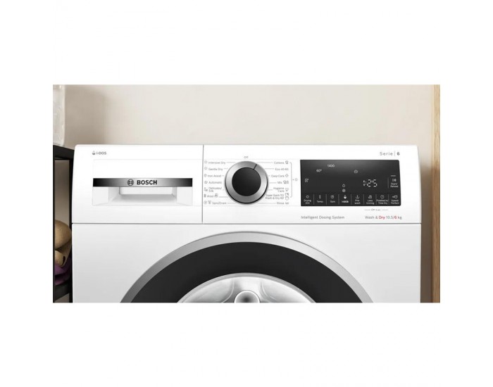 Пералня със сушилня Bosch WNG254A0BY , 1400 об./мин., 10.50 kg, 6 kg, D , Бял